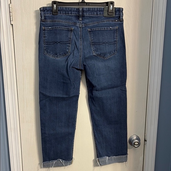 Lucky Brand Blue Cropped Jeans with Raw Hem - Picture 7 of 9